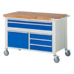 Arbetsbänk på hjul